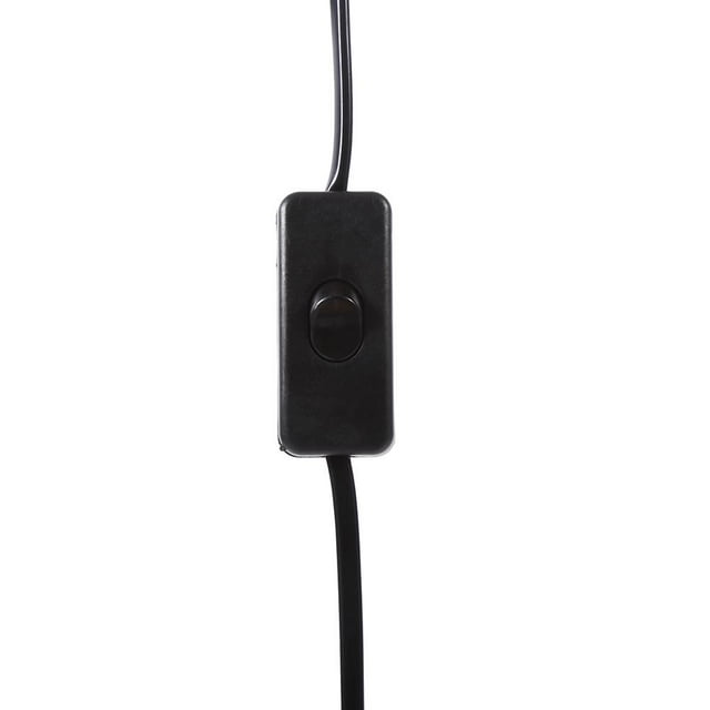 Colgante de Luz Ecomeon Socket Holder con Extensión Negro E27