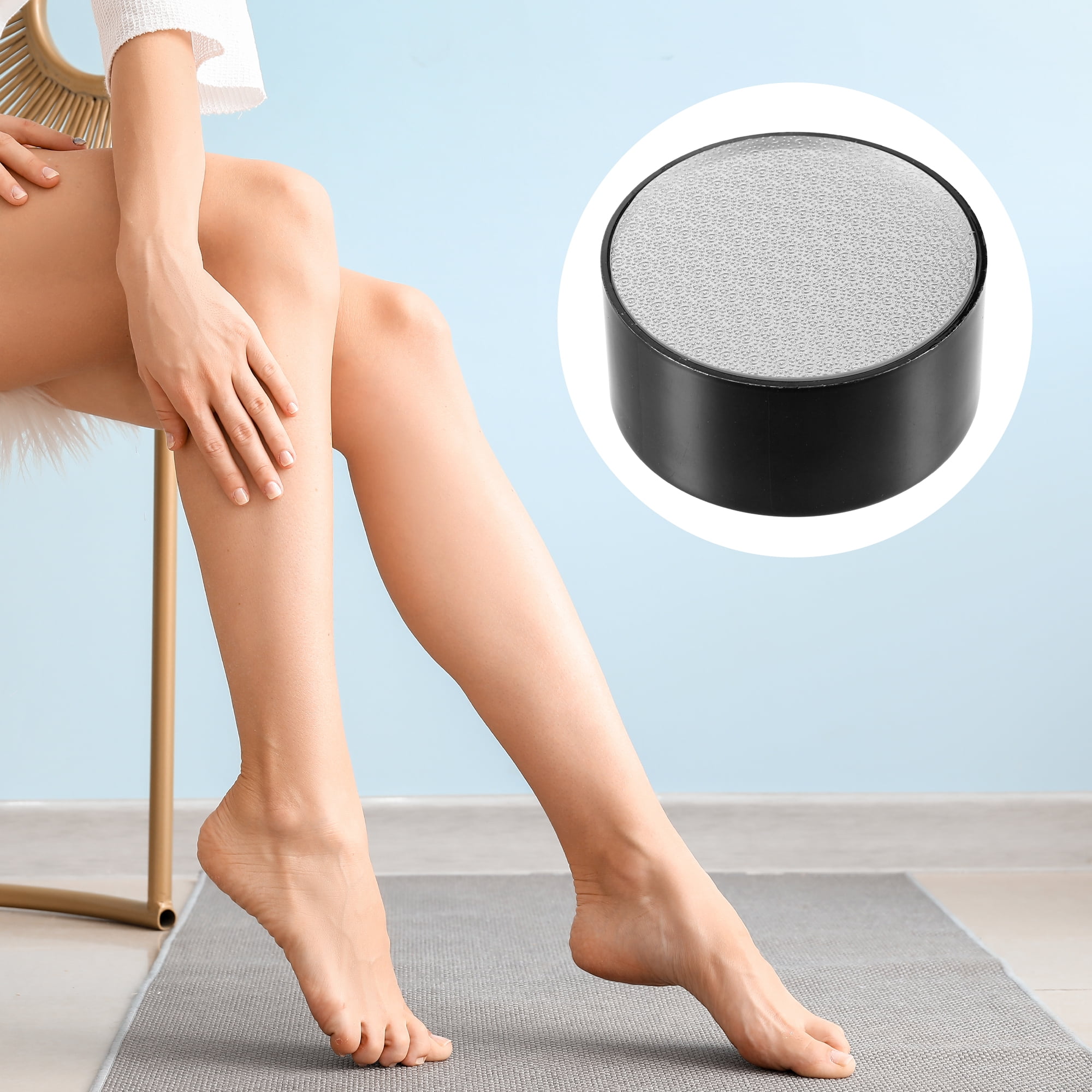 Unique Bargains Double Sided Hair Eraser for Women Men Manual Epilator for Arms Legs Black