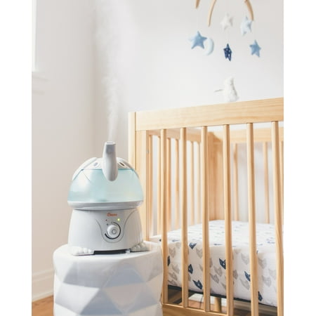 Crane Ultrasonic Elephant Humidifier, 1 Gallon Cool Mist Animal Humidifier for Nursery and Bedroom, Auto Shut-Off, Optional Filter
