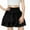 Black#1, variant on Fashionable Girls' Cake Puff Skirt Solid Color Elastic High Waist Pleated Flowing Dance Ballet Skorts Casual Half Versatile Skirt