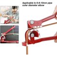 thumbnail image 1 of Dobladora de tubos, dobladora 3 en 1 6 mm / 8 mm / 10 mm Dobladora de tubos de cobre Cortador de tubos de cobre 180 Dobladora de tubos manual resistente para tuberías de gas de agua Hvac - Red Banban XianweiShao 8390605680540, 1 of 1
