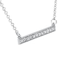 thumbnail image 2 of Pompeii 1/2ct Bar Pendant Diamond Necklace in 14K White Gold (Not ) 1.2" Wide (G/H,SI2-I1), 2 of 5
