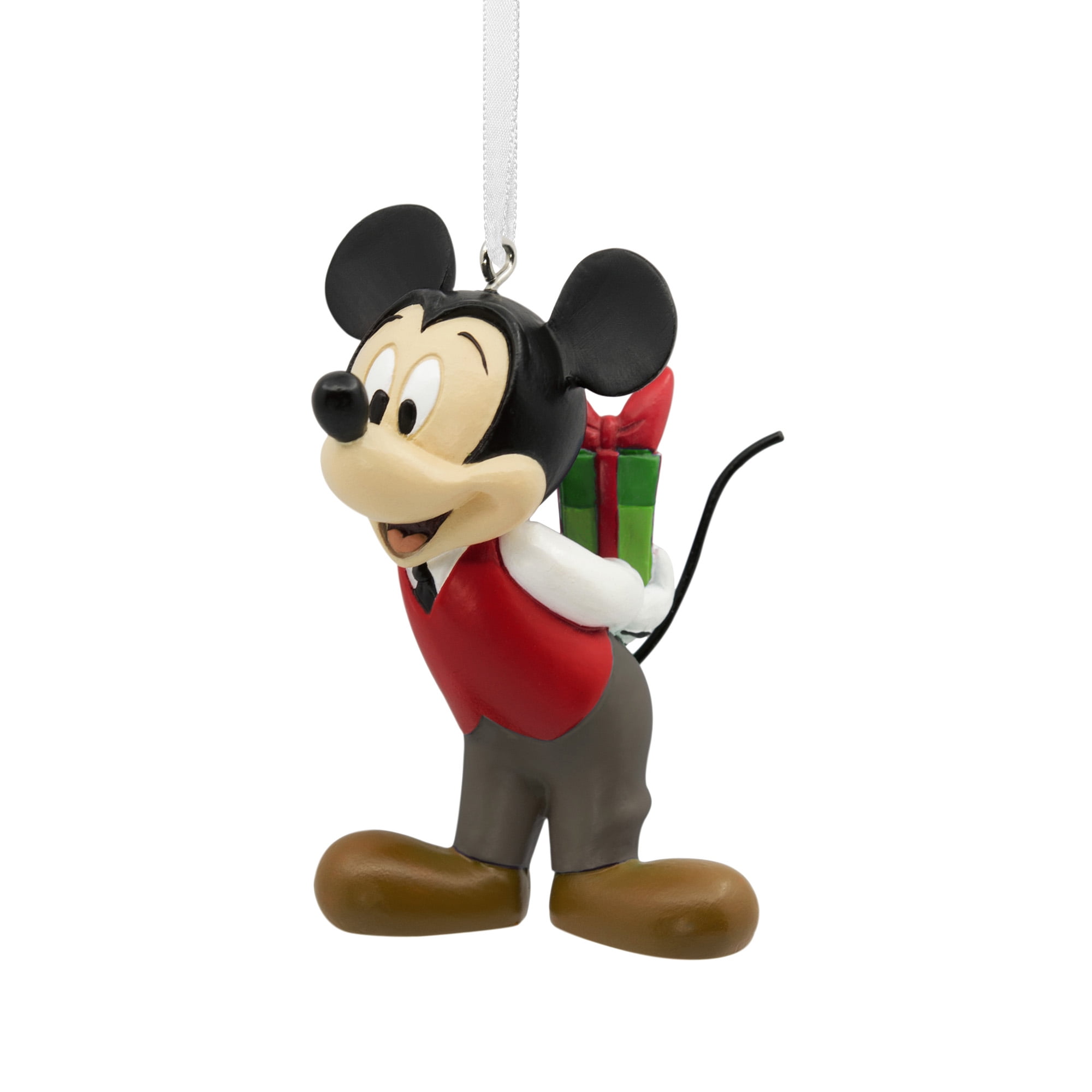 Hallmark Disney Mickey Mouse Holding Gift Christmas