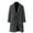 Dark Gray, variant on Winter Coats for Men Classic Wool Coat Lapel Double Button Long Trench Coat Work Business Formal Long Jacket (Black,XXXL)