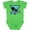 Apple Green, variant on California with Triangle and Palm Trees in Blue Boys or Girls Baby Bodysuit