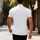 thumbnail image 5 of Ceisia Men's Solid Color Casual Loose Ice Silk Round Neck Sports Active T-shirt Gift, 5 of 9