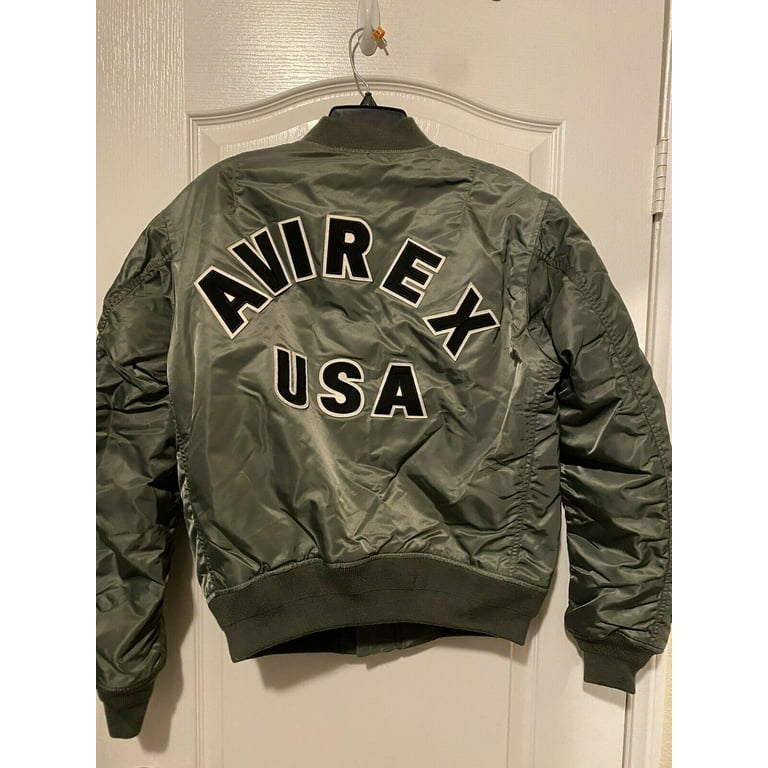 Avirex MILITARY OLIVE MA-1 Bomber Jacket, US Large - Walmart.com