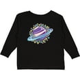 thumbnail image 3 of Inktastic Planet Saturn with Stars Boys or Girls Long Sleeve Toddler T-Shirt, 3 of 5