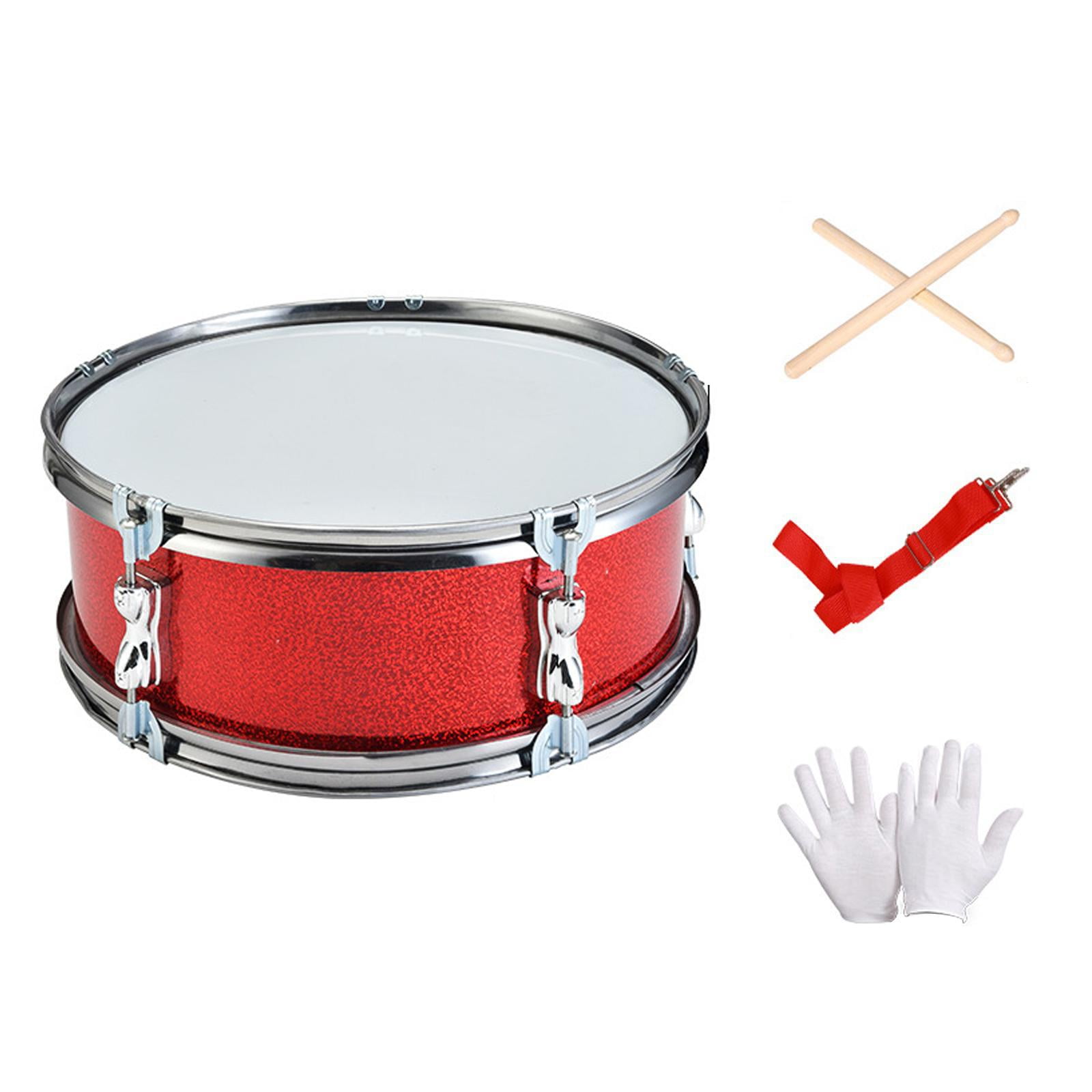 Snare Drum Percussion Instrument Music Drum Drum Set with Stainless Steel Build for Beginners Boys Children Parties
