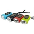 thumbnail image 2 of Hand Crank Dynamo and Solar Power Rechargeable Flashlight with Carabiner for Camping and Emergency Use, 2 of 7