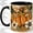 Black, variant on Pumpkin Bow Accent Mug, 11oz Ceramic Coffee Cup for Fall Decor Lovers