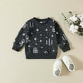 thumbnail image 5 of Edvintorg 3M-3Y Newborn Boy Outfits Fashion Dinosaur Print Long Sleeve Cotton Pullover Sweatshirt and Sweatpants Set with Drawstring Kids Clothes Boys, 5 of 7