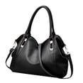 thumbnail image 4 of Bolso bandolera con cierre de cremallera para mujer, ideal para ir al trabajo, ir a la boda, ir a la playa, ir a la playa Negro, 4 of 9