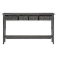 thumbnail image 4 of Sadie Table Console Longue de Style Ferme à 4 Tiroirs avec S, 4 of 5