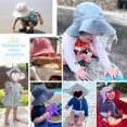 thumbnail image 6 of Baby Girls Boys Sun Hat Infant Summer Hat UPF 50+ Sun Protection Cap Wide Brim Bucket Hats for Baby Girls Boys, 6 of 6