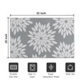thumbnail image 5 of Bohemian Retro Floral Non-Slip Entryway Door Mat,Boho Indoor Decor Durable Low Plush Door Mat,Washable Welcome Rug for Patio Hallway Home Decor 20x32 Inches, 5 of 7