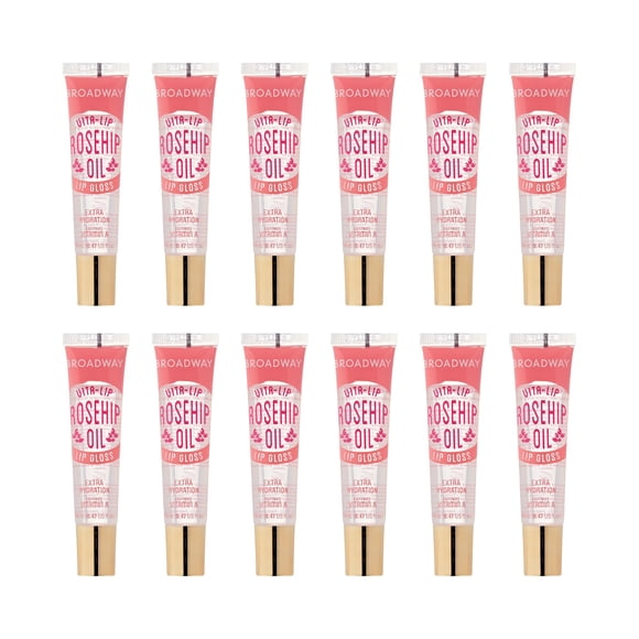 Brillo de labios Ruby Kisses Broadway Vita-Lip Clear (12 unidades de rosa mosqueta)
