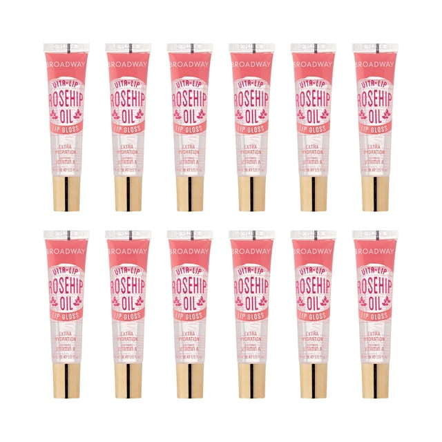 Brillo de labios Ruby Kisses Broadway Vita-Lip Clear (12 unidades de rosa mosqueta)