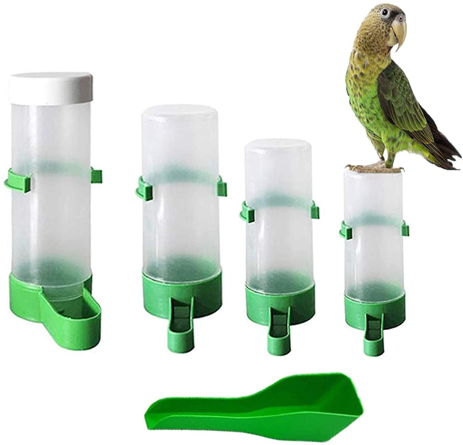 Bird Perches Plastic 19 Inch X 12mm Twin Pack Budgie Finch Canary Cage Cut Short 