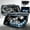 Black, variant on R8 Style Halo LED Projector Headlight for 99 to 04 Volkswagen Jetta, Black - 11 x 19 x 22 in.