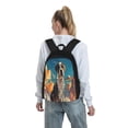 thumbnail image 7 of Lsque Colorful Sky Puppy Pattern Adult Backpack – Durable & Lightweight PU Canvas Storage Bag , 15” Laptop Compartment, and Multiple Pockets, 7 of 7
