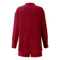 thumbnail image 6 of Tiijoy Teen Girl's Outfits Linen Long Sleeve Button Up Shirt Shorts Set, Sizes 5-14, 6 of 8