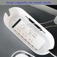 thumbnail image 4 of Yeacher Cable Management Box Cord Storage Organizer Power Strips Hider TV Computer Wires Cablebox Phone Charge Holder for Desk Floor Home Office, 4 of 8