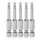 thumbnail image 1 of 5uds T15 Magnético Seguridad Estrella 5 Puntos Torx Destornillador brocas 1/4" Hexagonal Vástago 2" Longitud, 1 of 5