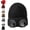 Black, variant on Unisex Goggle Knitted Beanie, Beanie with Goggles, Windproof Warm Winter Skull Cap(Red)