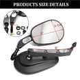 thumbnail image 3 of Espejo Retrovisor Lateral Negro De 8Mm Para Motocicleta, Estilo Hueco Para Harley Bobber Cruiser Custom Mt, 3 of 5