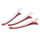 thumbnail image 2 of Pinzas para cabello - Juego de 6 piezas en rojo con ligas extras - Ideal para peinados, tintes y alisados - Ajuste seguro para todo tipo de cabello - Prácticas y portátiles, 2 of 7