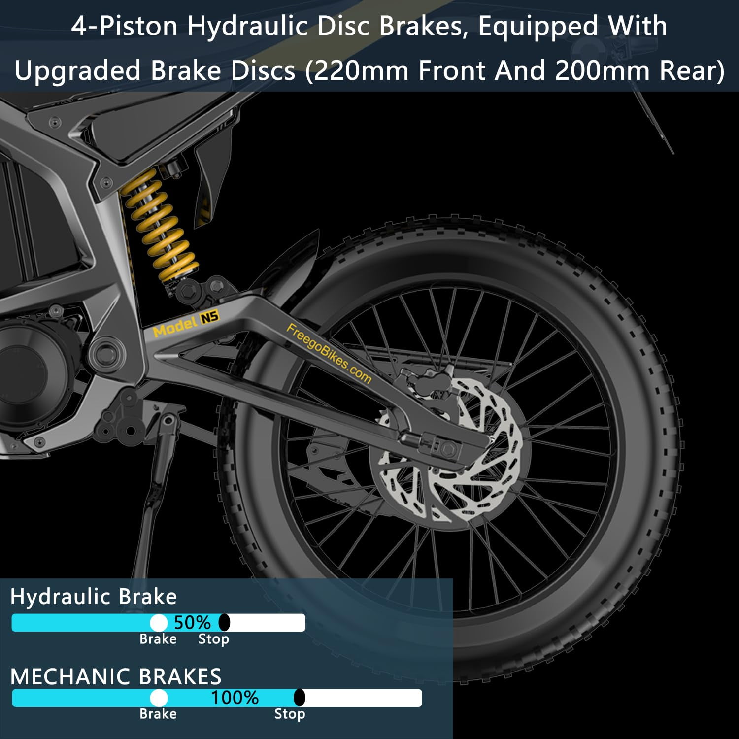 Freego Nova 5 Electric Dirt Bike for Adults,8000W Peak Mid-Drive Motor,72V 40Ah Battery,53 MPH,380N.m Torque,19"/18" Off-Road Tires,Hydraulic Disc Brakes