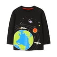 thumbnail image 2 of KYAIGUO 2-7T Toddler Kids Boy Cartoon Sweatshirts Baby Spring Long Sleeve Crewneck Tees Tops Autumn Pullover Cotton Graphic Casual Shirts, 2 of 10