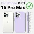 thumbnail image 6 of for iPhone 15 Pro Max Phone Case, [Military Shockproof Protection] Upgraded Silicone for iPhone 15 ProMax Case with [Soft Anti-Scratch Microfiber Lining], 6.7 inch, Cloud Mauve, 6 of 13