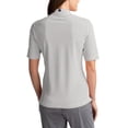 thumbnail image 2 of Women's Cutter & Buck Gray/White Arizona State Sun Devils Virtue Eco Pique Stripe Recycled Quarter-Zip Top, 2 of 2
