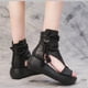 thumbnail image 2 of Amzcrzy Zapatos de mujer,Zapatos de mujer,Zapatillas de mujer, Sandalias romanas de verano con boca de pez y suela gruesa con cuña para mujer Sandalias Mujer Zapatillas De Casa, 2 of 3