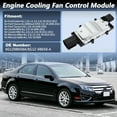 thumbnail image 2 of Unique Bargains 8G1Z8B658A Engine Cooling Fan Control Module for Ford Fusion Taurus X for Lincoln MKS MKZ for Mercury Milan Sable Radiator Fan Control Module Unit Controller 2+2 Pin 8G1Z-8B658-A, 2 of 7