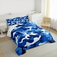 thumbnail image 3 of Manfei Camo Queen Comforter Set,Rustic Outdoor,Luxury Reversible,3-Piece, 3 of 8