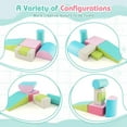 thumbnail image 3 of YYAo Climb and Crawl Activity Play Set, Safe Indoor Crawling Gym Equipment, 6 Pieces Foam Climbing Blocks Indoor Climb and Crawl Activity Playset with Rectangles-Green, 3 of 4