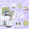 thumbnail image 2 of Bounce House FINCOME, inflable blanco con piscina de bolas con doble tobogán, 2 of 7