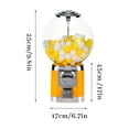 thumbnail image 2 of Vending Machine, 9.8Inch Ball Bulk Vending Machine with Key & 120 Empty Capsules, Classic Bubble Capsule Toys Dispenser, Commercial Candy Gumball Machine, Perfect for Game Stores and Retail Stores, 2 of 7