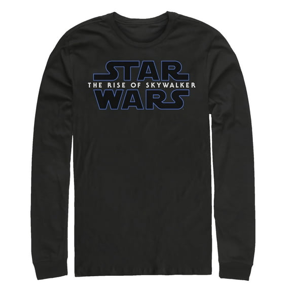 Men's Star Wars: The Rise of Skywalker Classic Logo  Long Sleeve Shirt Black X Large