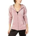 thumbnail image 2 of Ideology Womens Velour Zip Hoodie, 2 of 2