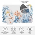 thumbnail image 4 of Coastal Coral Doormat Outdoor Entrance 24"x36", Blue Ocean Starfish Seagrass Watercolor Absorb Moisture Dirt Door Mats, Non-Slip Rubber Backing Floor Mats Indoor, Low-Profile Front Door Rugs, 4 of 9