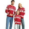 thumbnail image 2 of Christmas Family Matching Sweater Sets, Knitted Sweater Thickened Plush Warm Style, Long Sleeved Pajamas Set, Xmas Festival Pjs, Christmas Theme Pajamas, 2 of 7