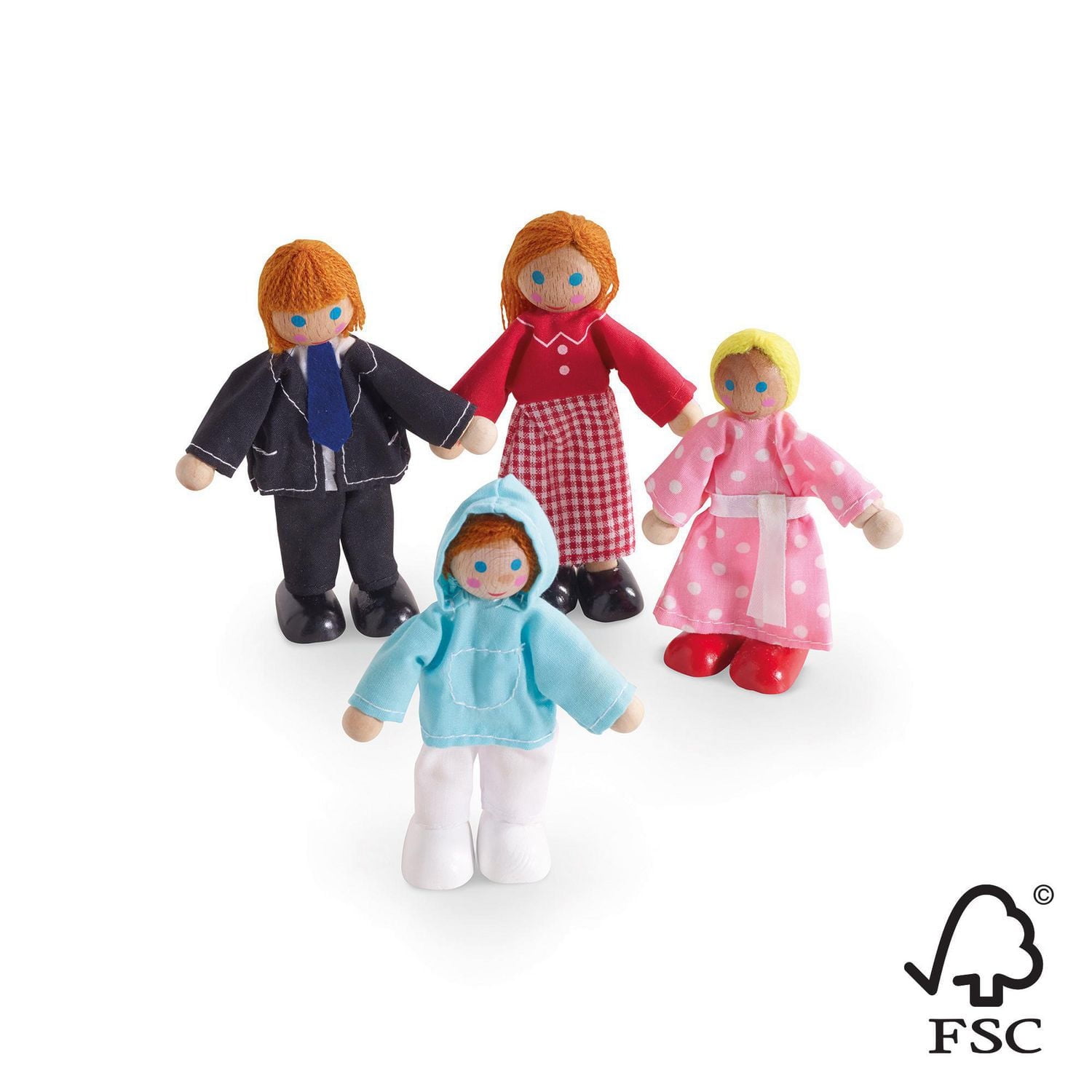 Spark Wooden Doll House Figure Set