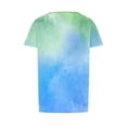 thumbnail image 5 of Womens T Shirts Graphic V Neck Semi Formal Shirts Yellow White Summer Tops for Women Hide Belly Tunic 2025 Summer, 5 of 6