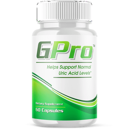 GPro Pills Advanced Formula Vitamin Supplement Uric Acid Level Support 60 Capsules