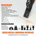 thumbnail image 2 of KFFKFF 30-Piece Set for Oscillating Tools, Quick Release Compatible, Features 8 Types for Slicing Through Wood, Metal, Plastic, Suitable for Dewalt, Bosch, Milwaukee, Hitachi, Chicago, Craftsman, 2 of 9