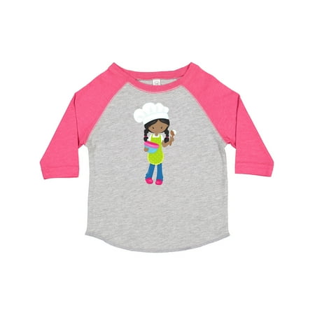 

Inktastic African American Girl Baking Baker Bakery Gift Toddler Toddler Girl T-Shirt